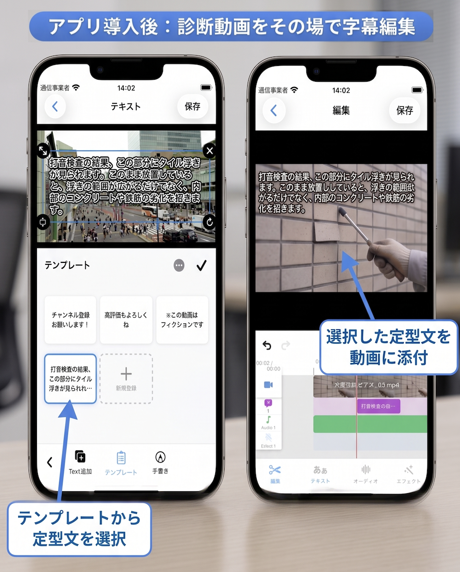 チャプターへの追加画面
